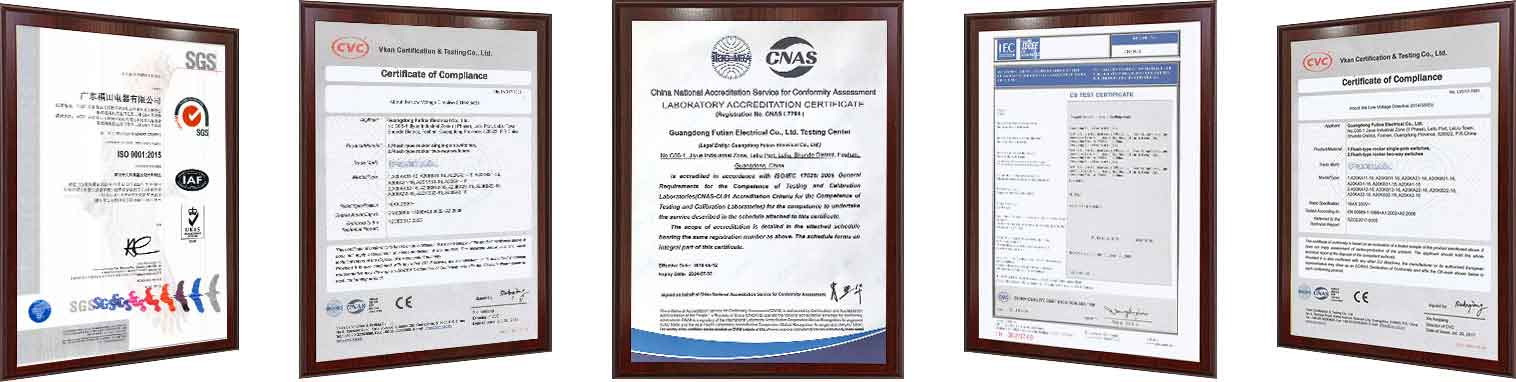 Certificats de qualité des dispositifs de câblage Futina